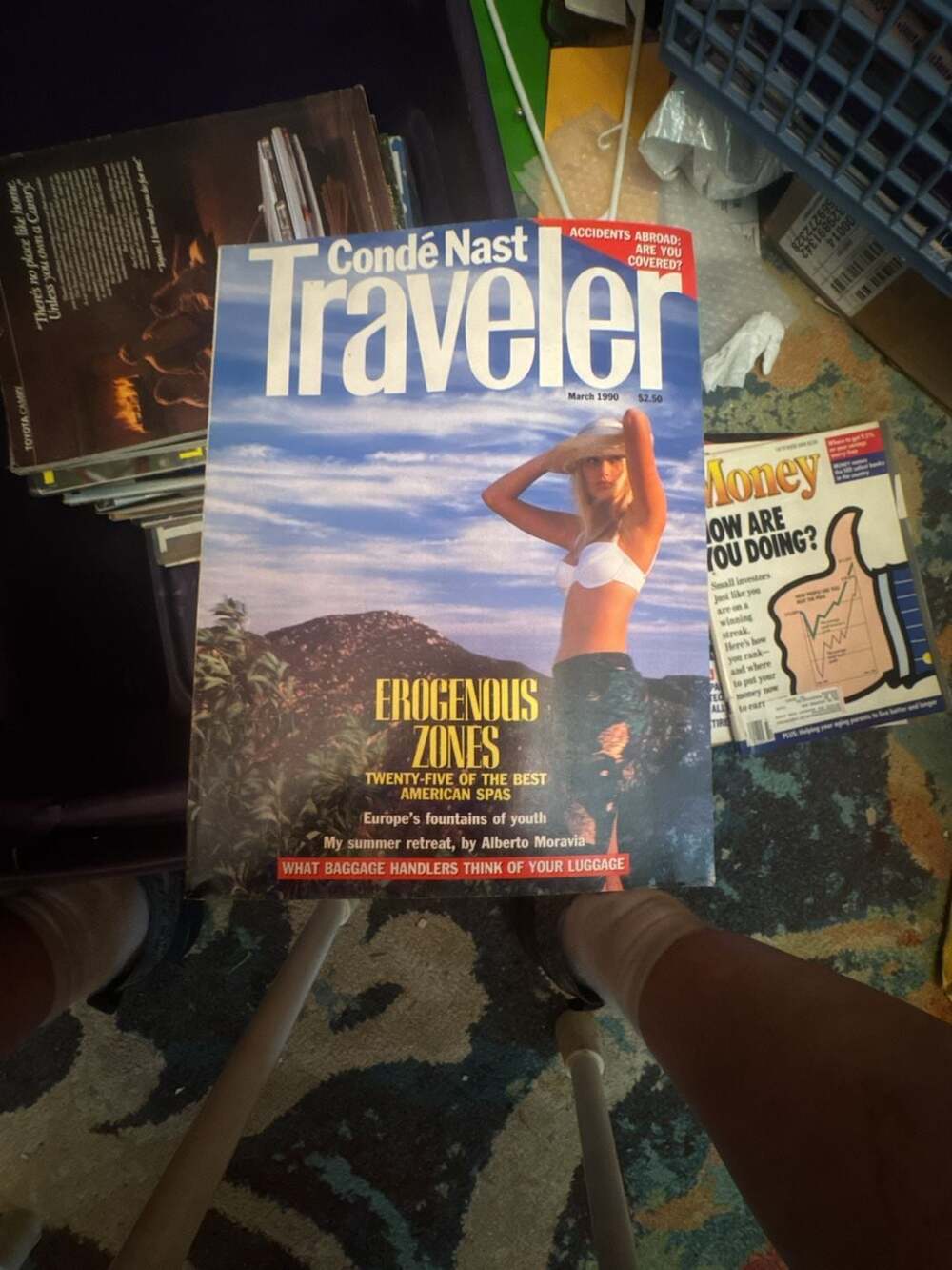 Condé Nast Traveler Magazine March 1990 Erogenous Zones Issue